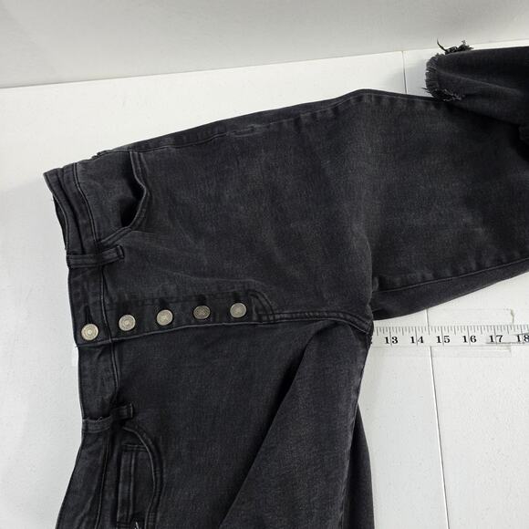 Kancan Gris High Rise Super Skinny Jeans button fly black size XL womens 6938 - Picture 7 of 10